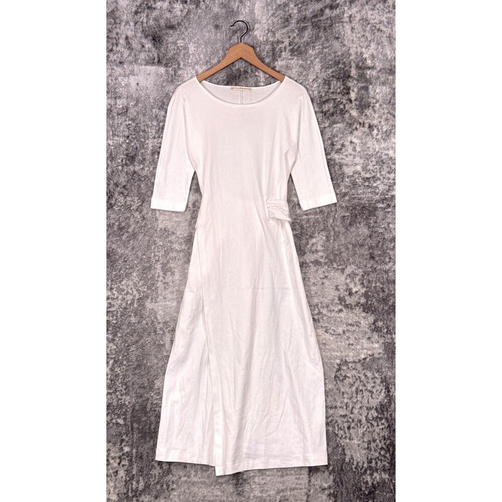 Peruvian Connection Majorelle White Midi Dress